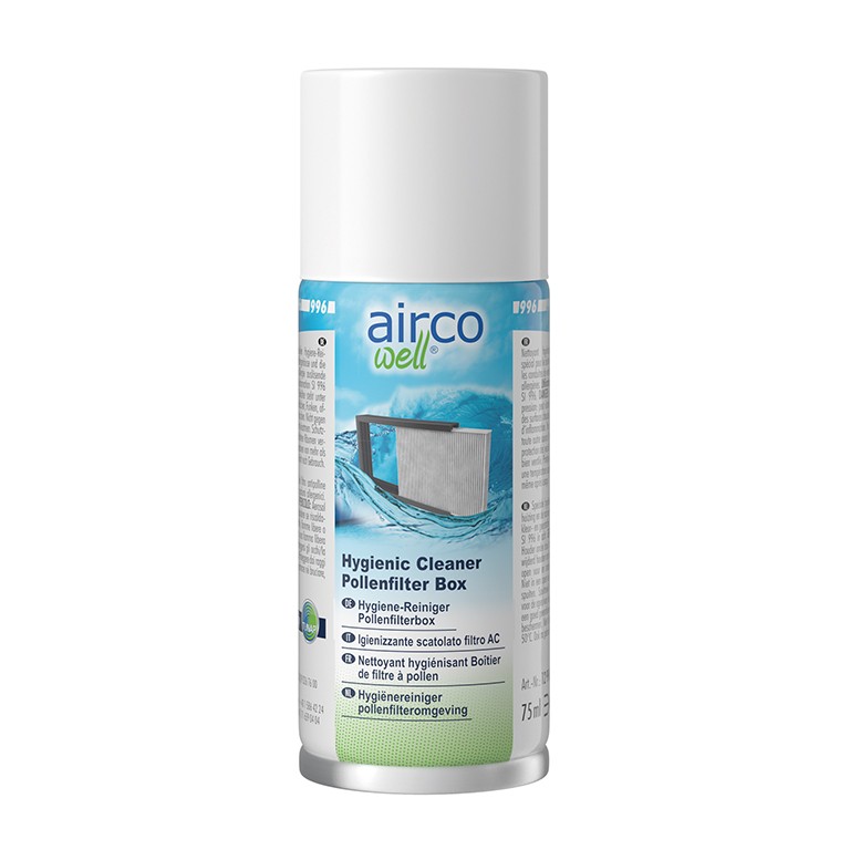 Abbildung des Produktes airco well® Hygiene-Reinger für die Pollenfilterumgebung